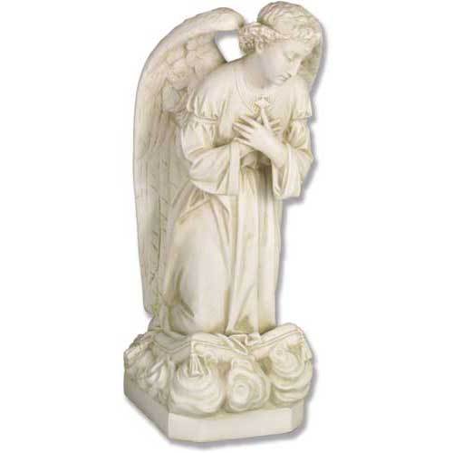Angel Sorrow Kneling Cross 27 Statue