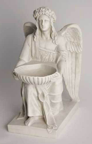 Angel With Dish 8" Statue