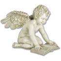 Angel 
          Quinn Winged With Book 15.0"H Statue