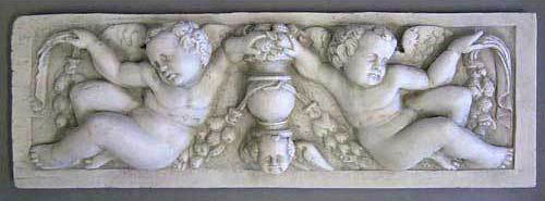 Angels With Urn Relief Plaque