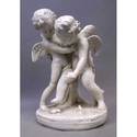 Two Cupids/Fighting 12.0"H Statue