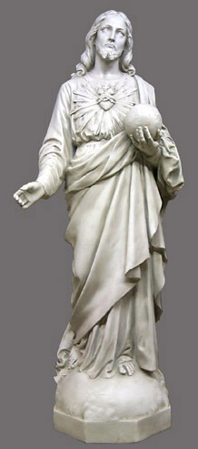 Sacred Heart To The World 62" Statue
